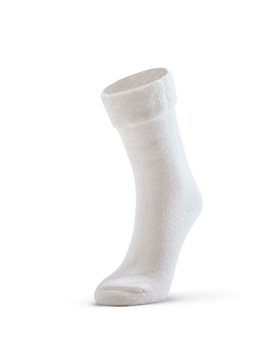 Plain Bed Socks - White
