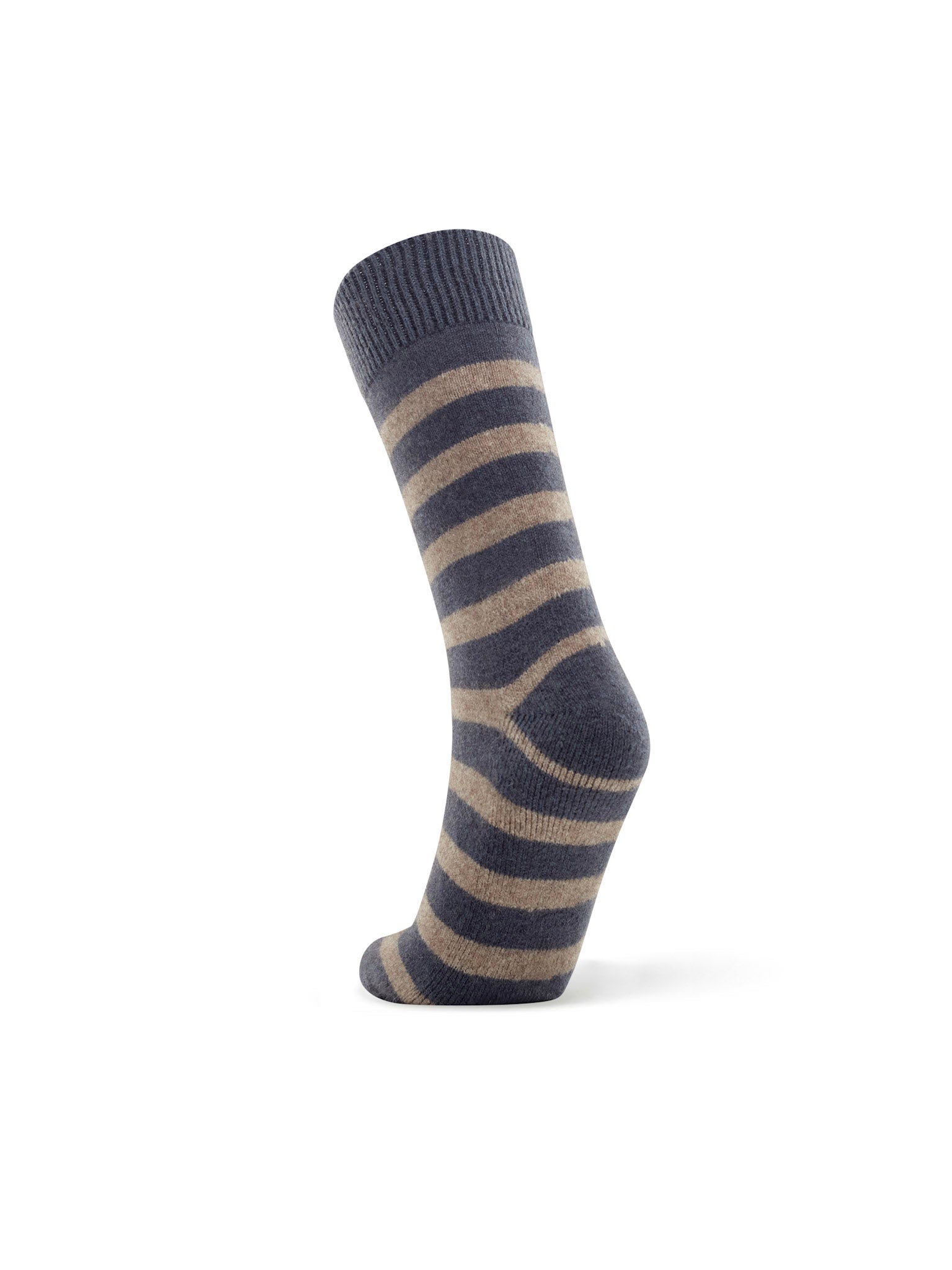 Possum Stripe Cushion Sock - Blue Fjord