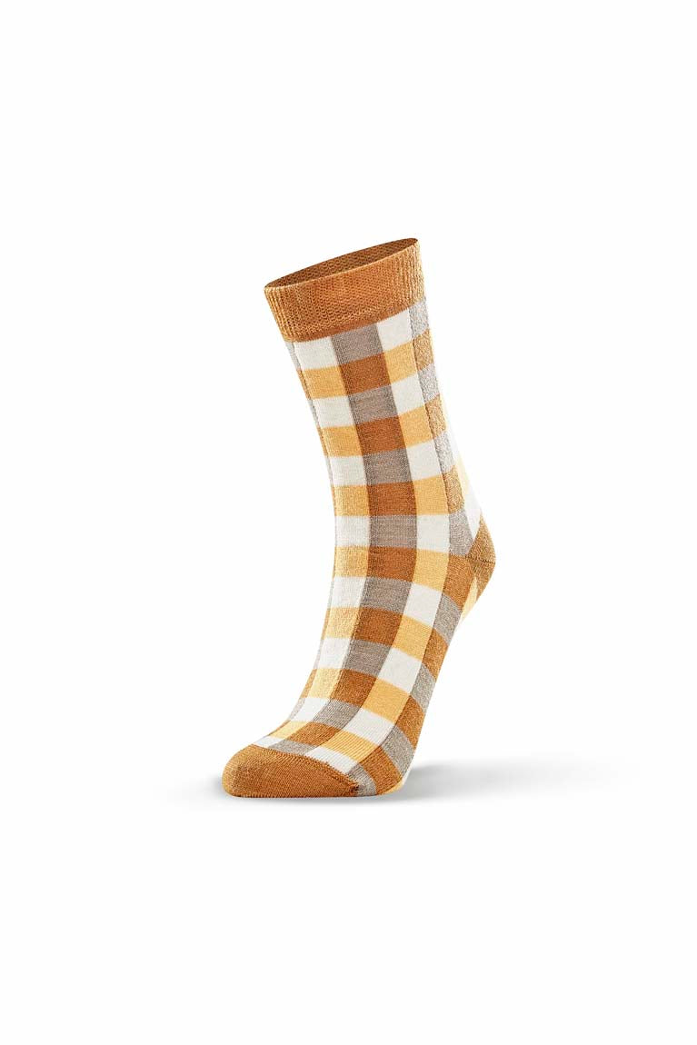 Check Sock - Yellow