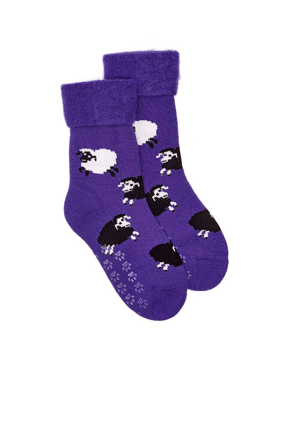 Sheep Bed Socks - Purple