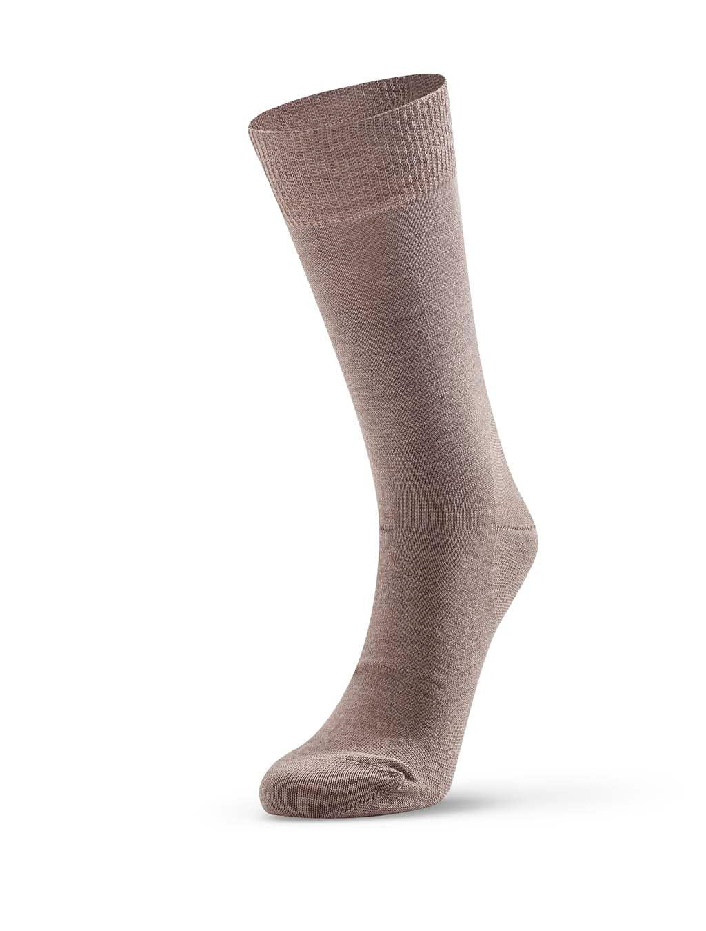 Merino Plain Sock (Mens Fit) - Beige
