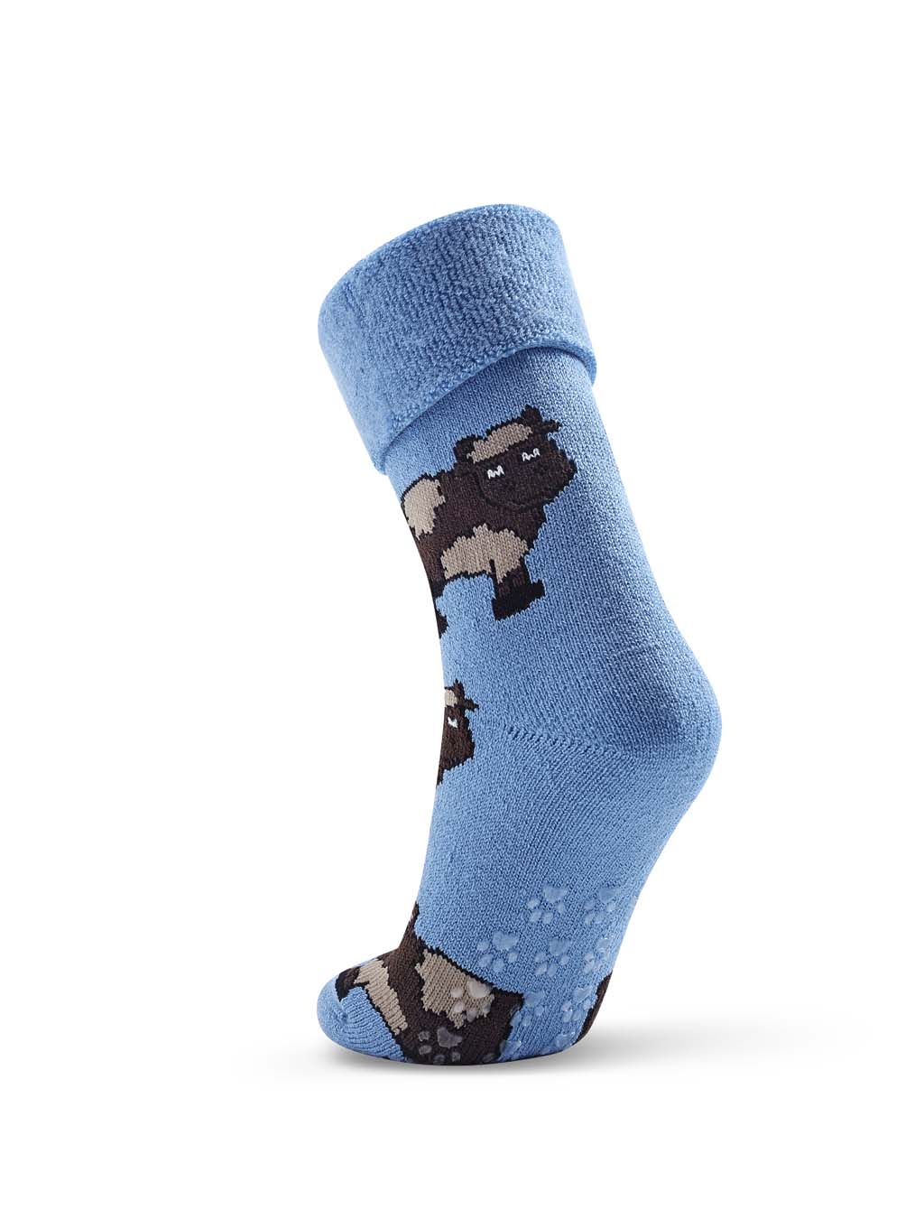 Cow Bed Socks - Blue