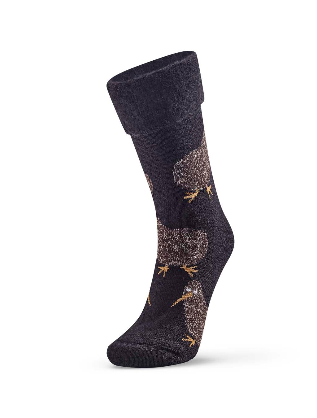 Kiwi Bed Socks - Black