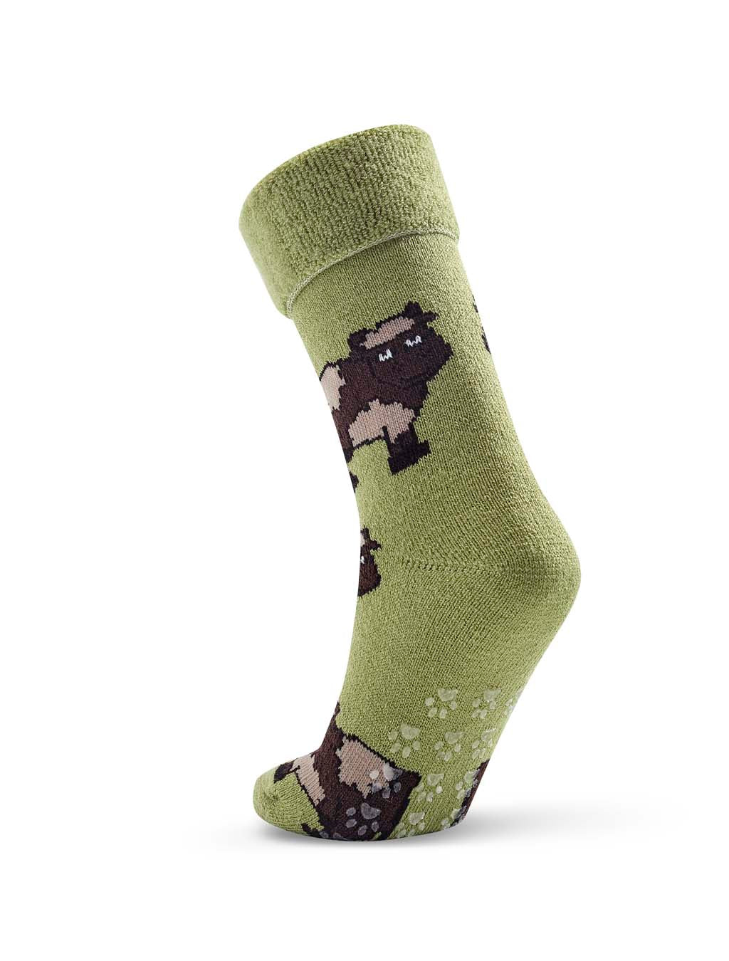 Cow Bed Socks - Emerald