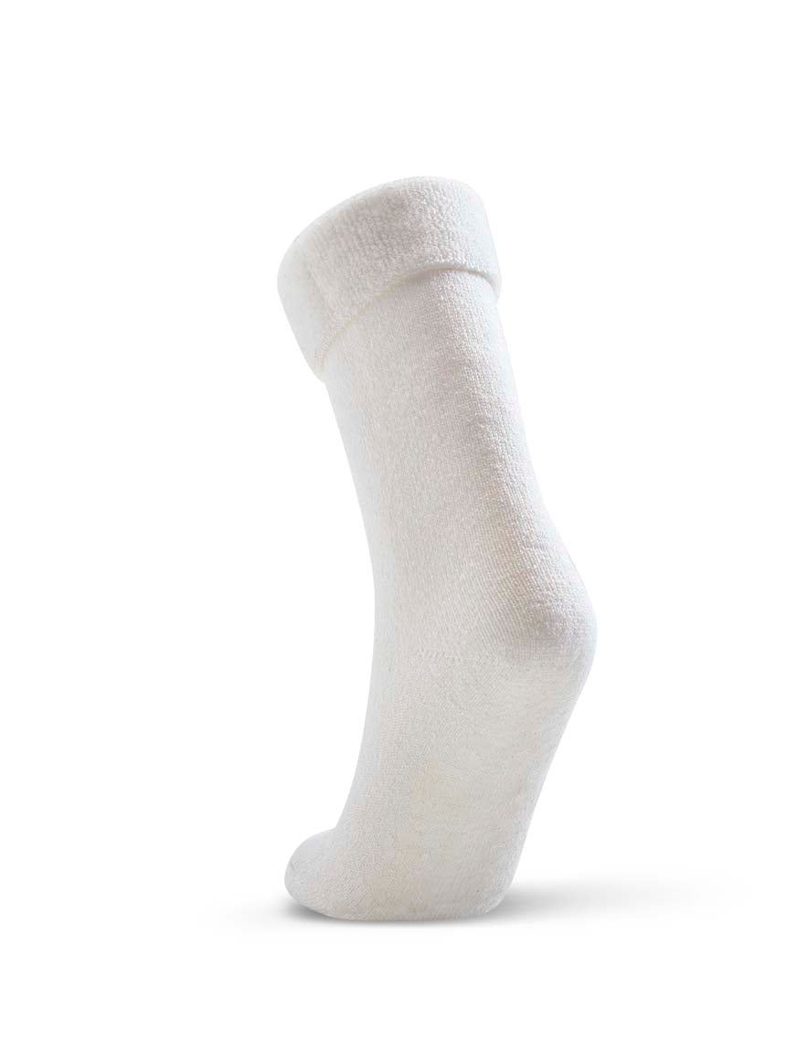 Plain Bed Socks - White