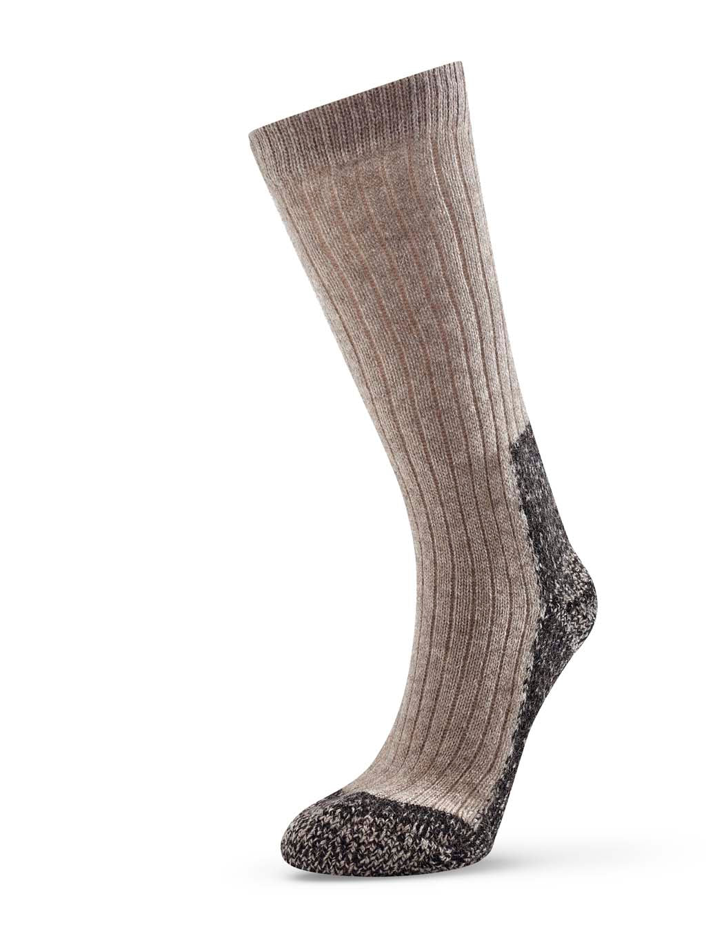 Light Possum Boot Sock - Beige