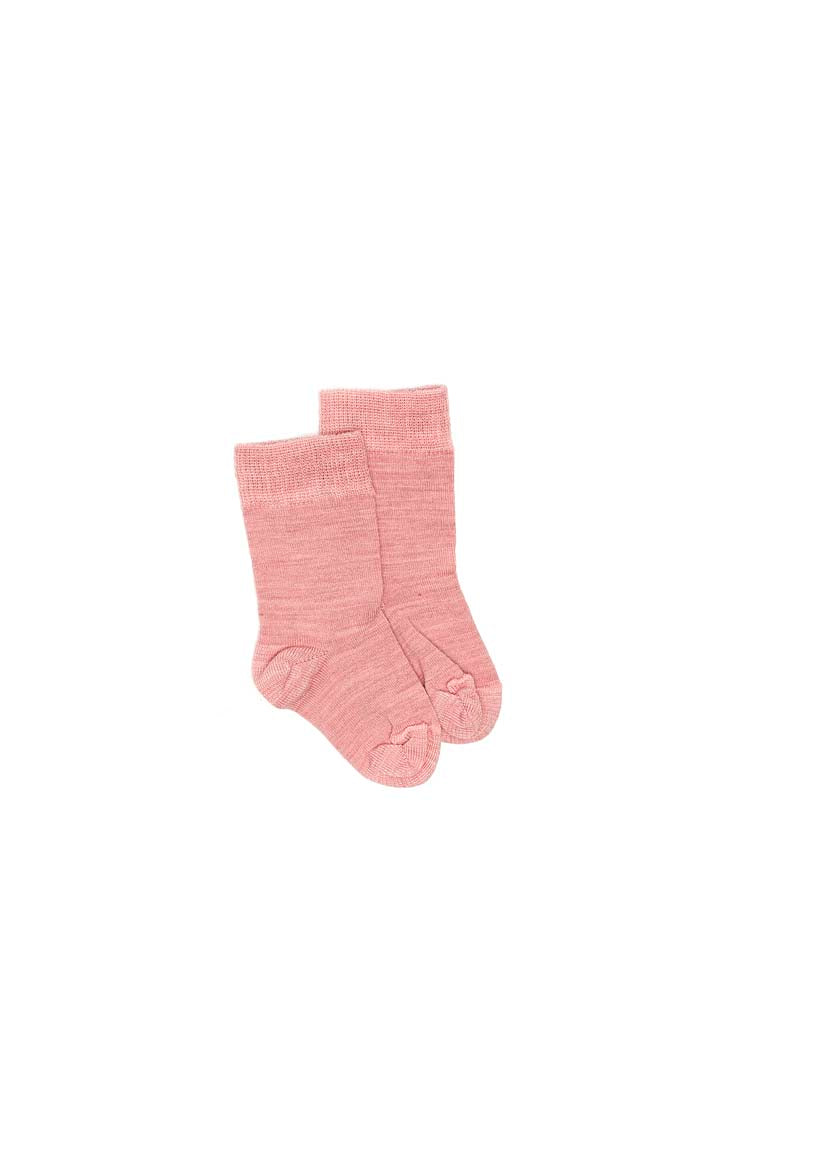 Baby Merino Plain Sock - Pink