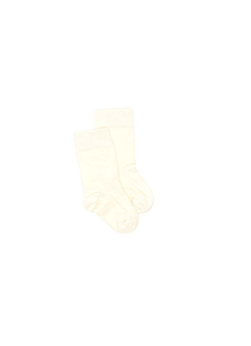 Baby Merino Plain Sock - Natural White