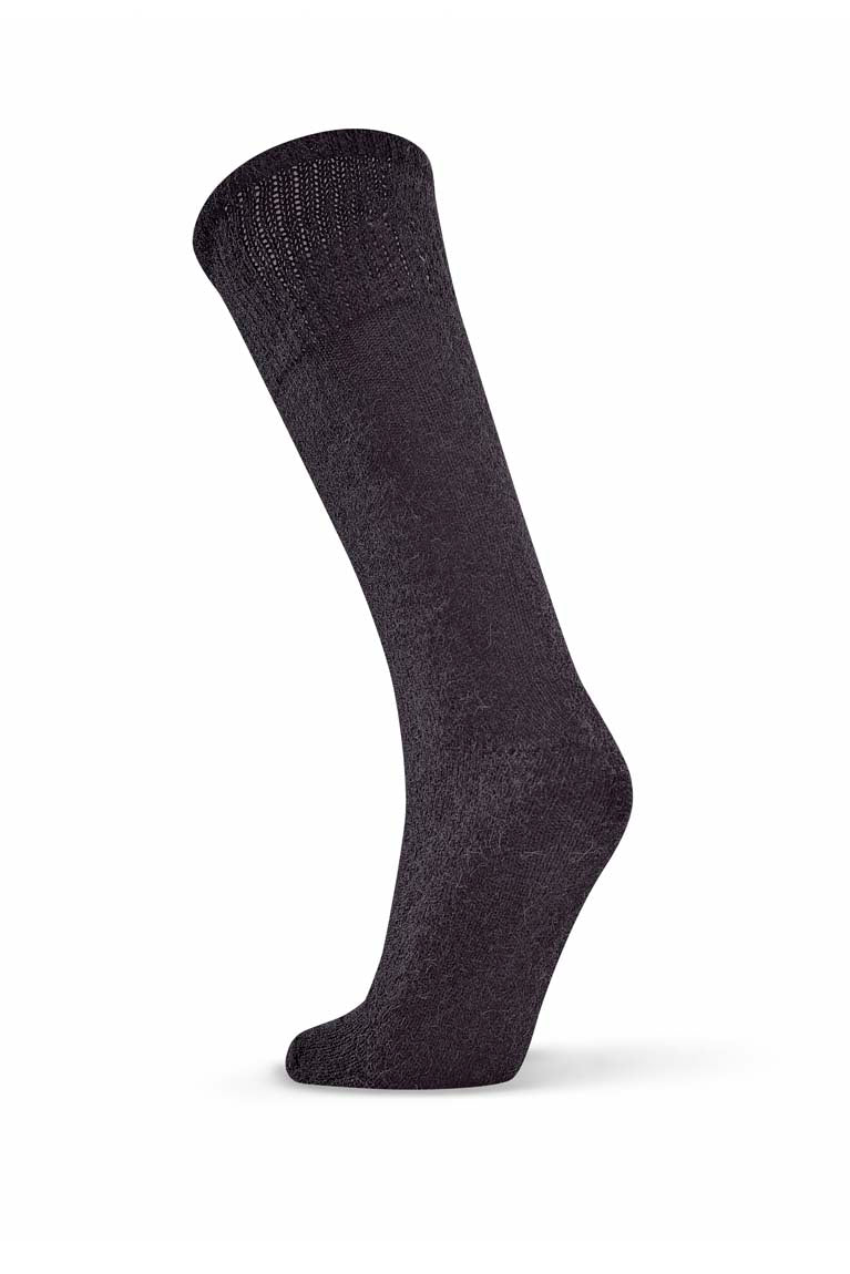 Fine Soft Top Sock - Black