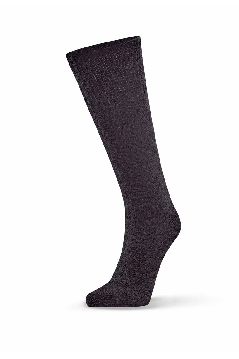 Fine Soft Top Sock - Black