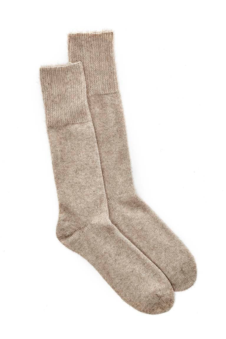 Fine Soft Top Sock - Natural