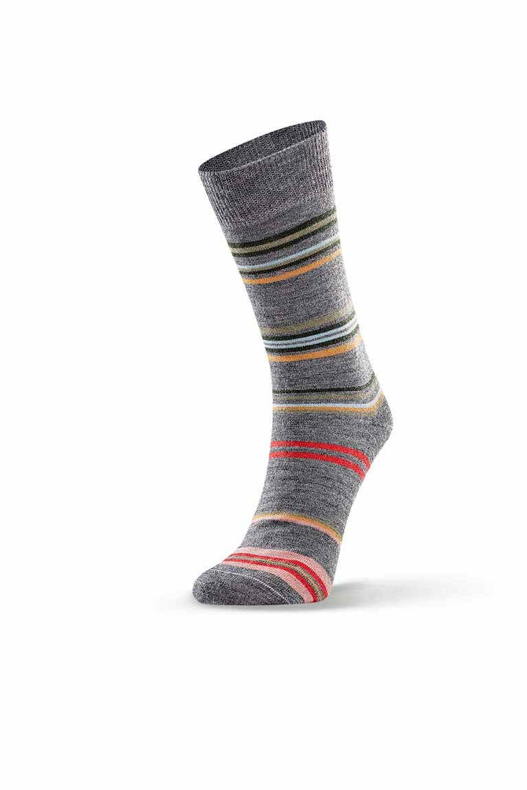 Horizon Stripe Sock - Grey