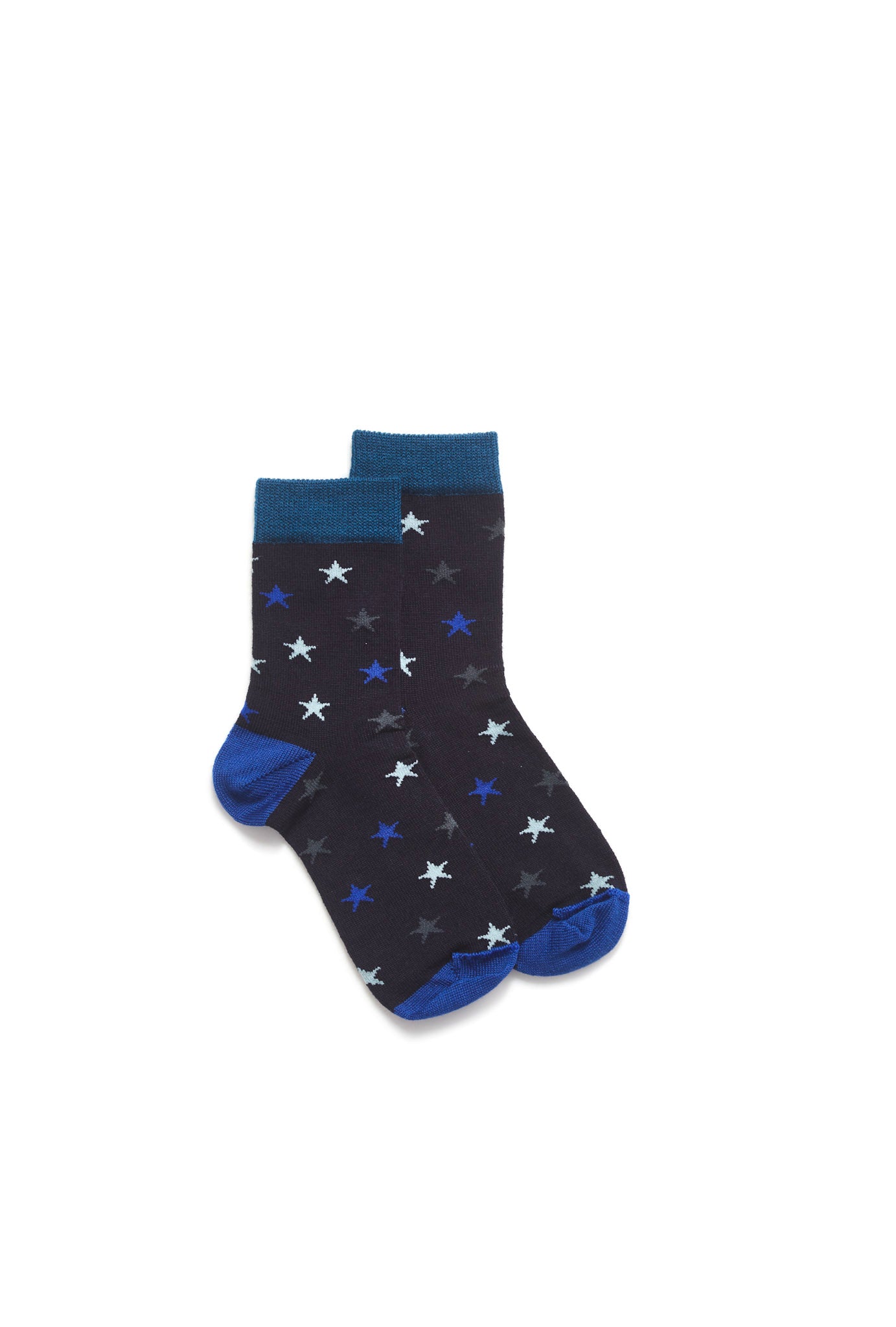 Kids Star Sock - Mid Blue