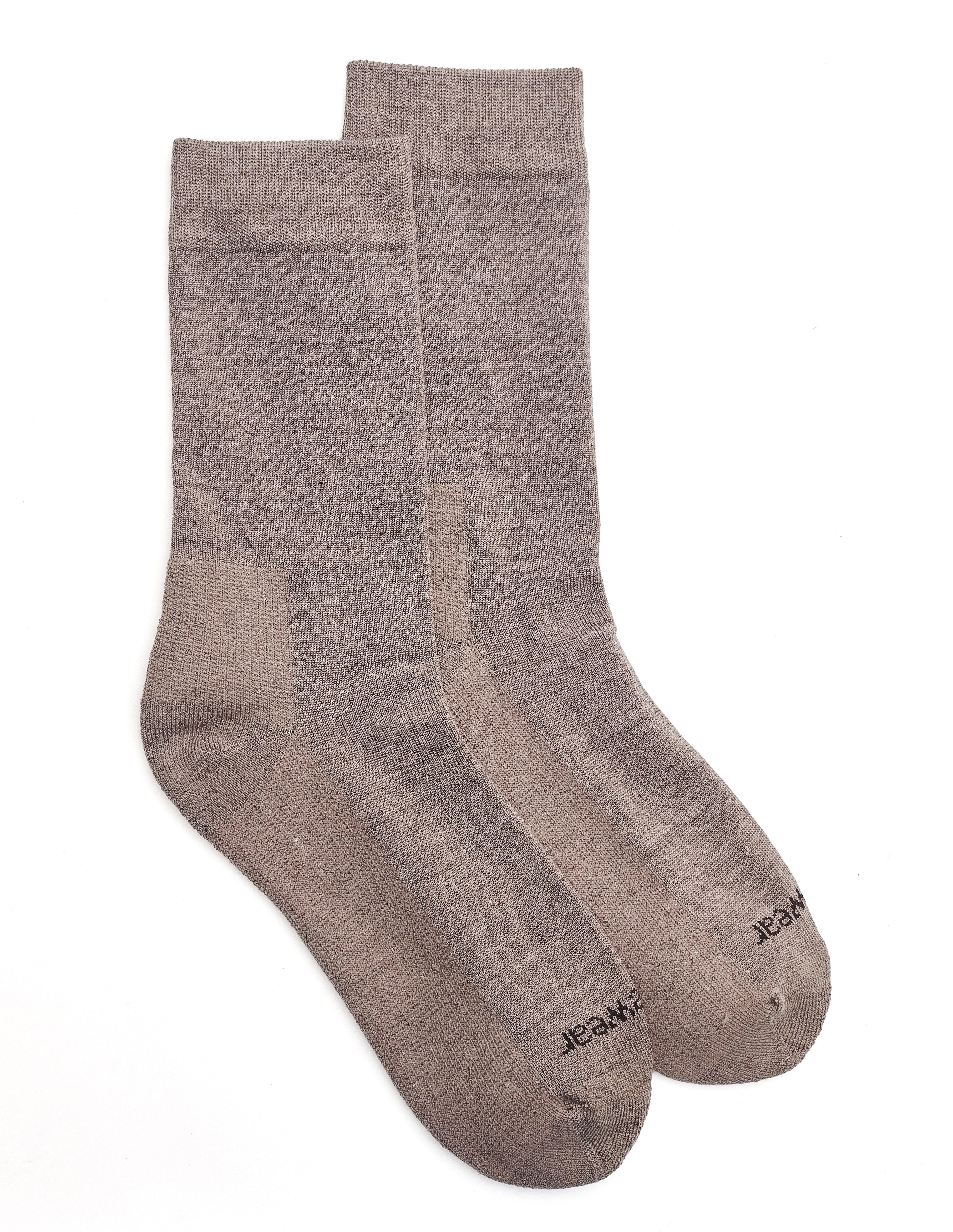 Mens Merino Cushion Sole Sock - Beige