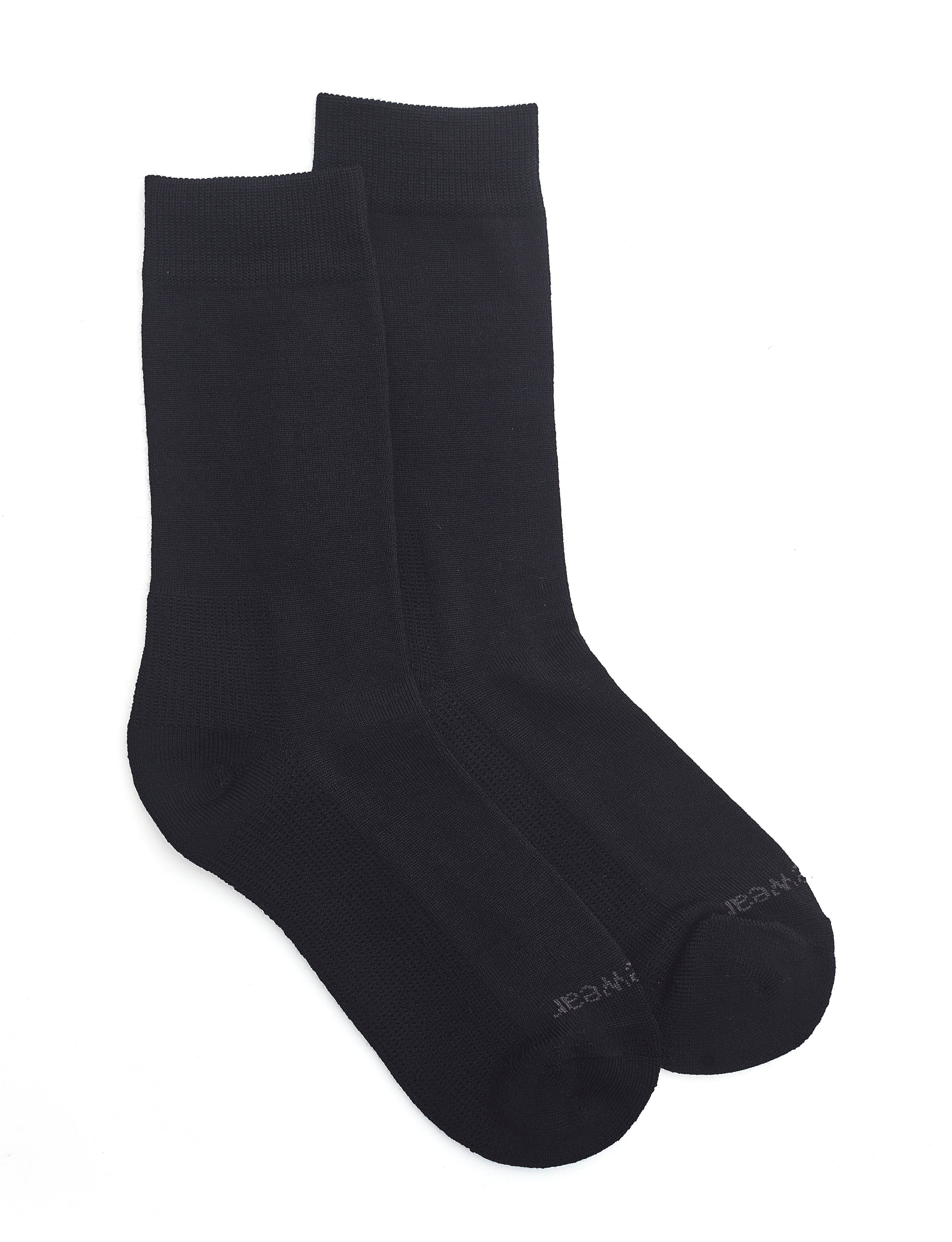 Mens Merino Cushion Sole Sock - Black