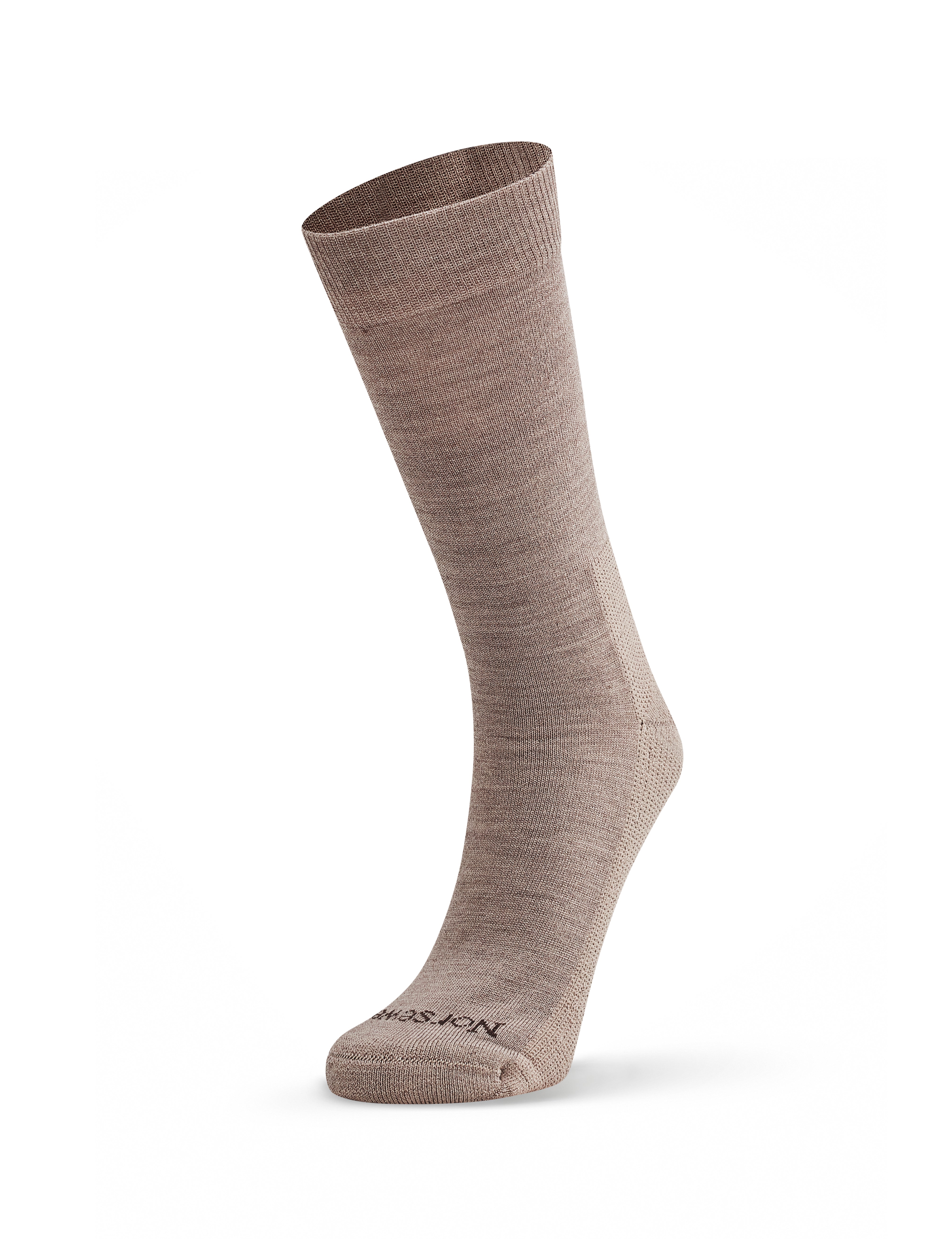 Mens Merino Cushion Sole Sock - Beige