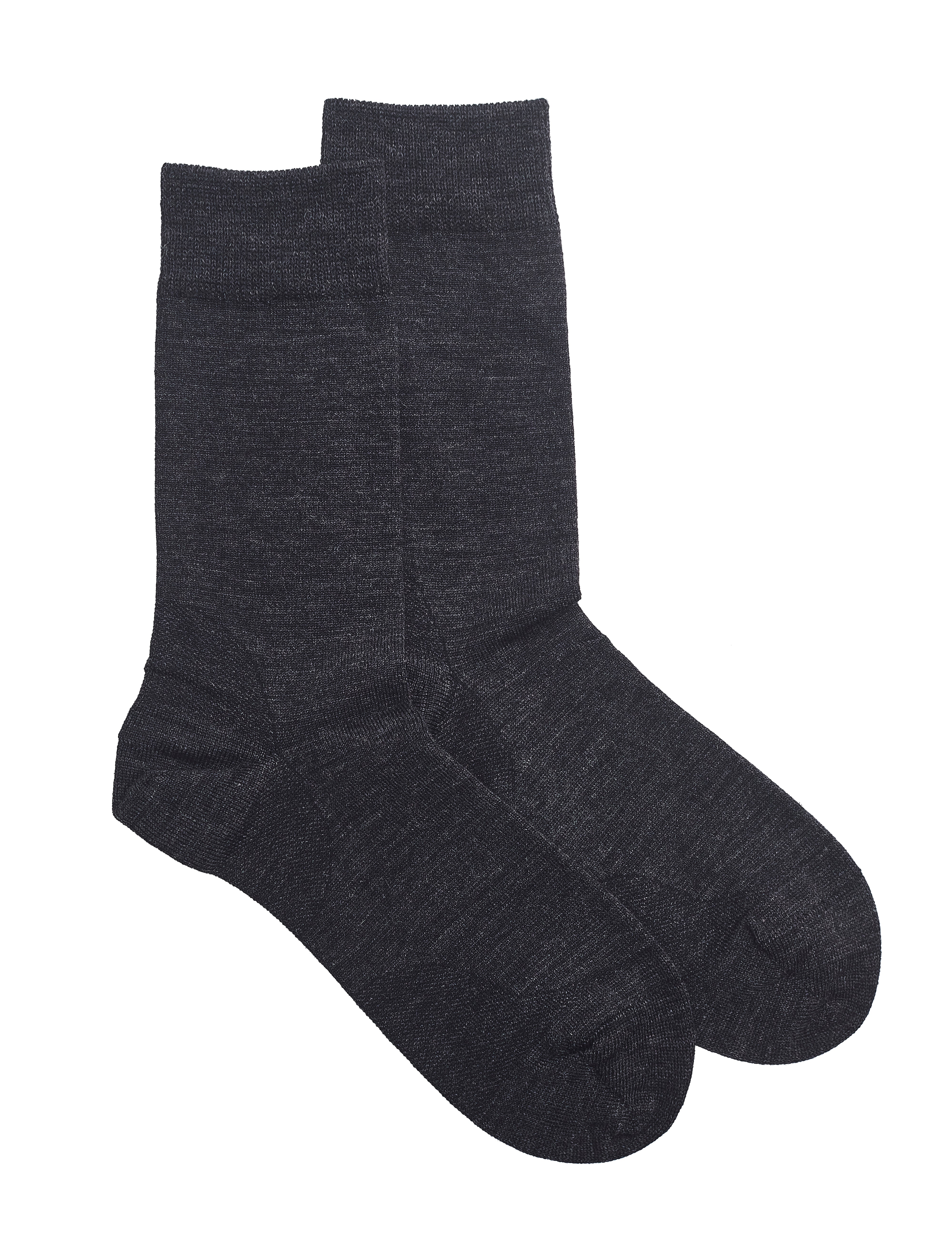 Merino Plain Sock (Mens Fit) - Charcoal