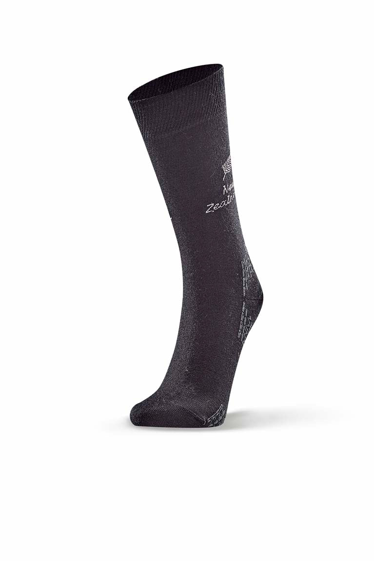 NZ Fern Sock - Black